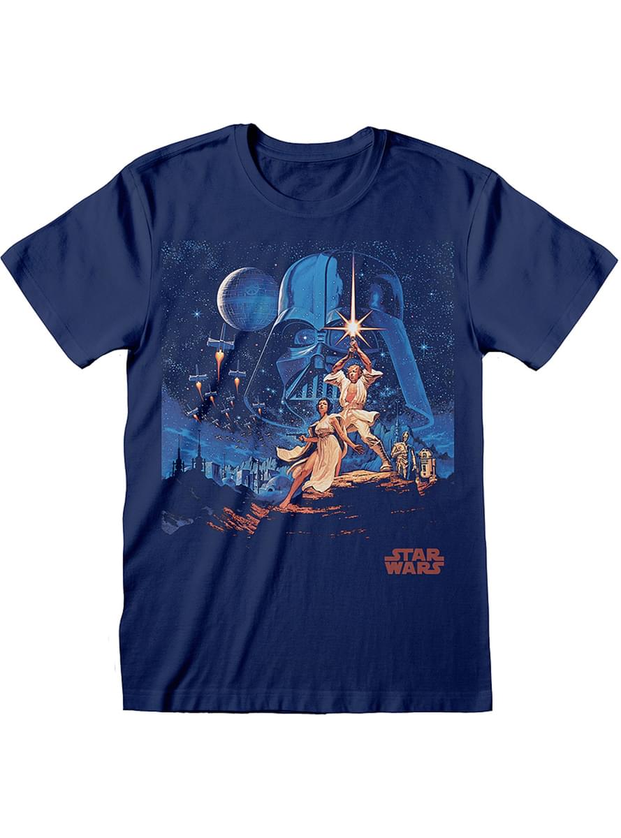 Star Wars New Hope T-skjorte til menn i blå 