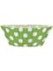 24 Cápsulas de cupcake + 24 toppers color verde lima y topos
