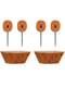 24 cupcake capsules + 24 toppers with spiders and cobwebs - Basic Halloween