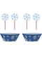 24 Cupcake Capsules + 24 Sneeuwvlok Toppers - Witte Sneeuwvlokken