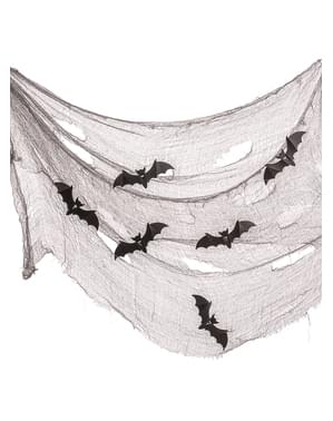 Decorative fabric with bats for Halloween
