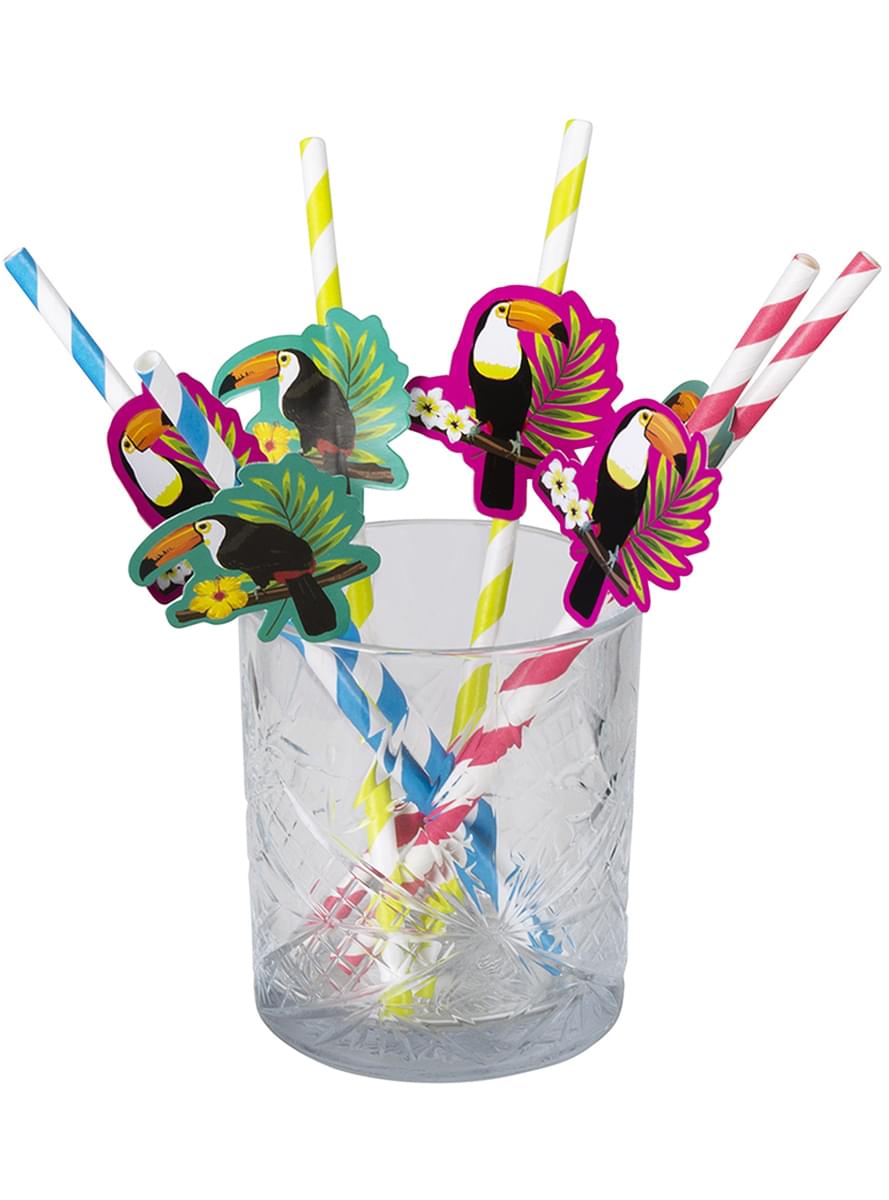 6 toekan rietjes - Toucan Party
