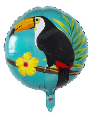 Foil balloon with toucan two colors (45 cm) - Toucan Party
