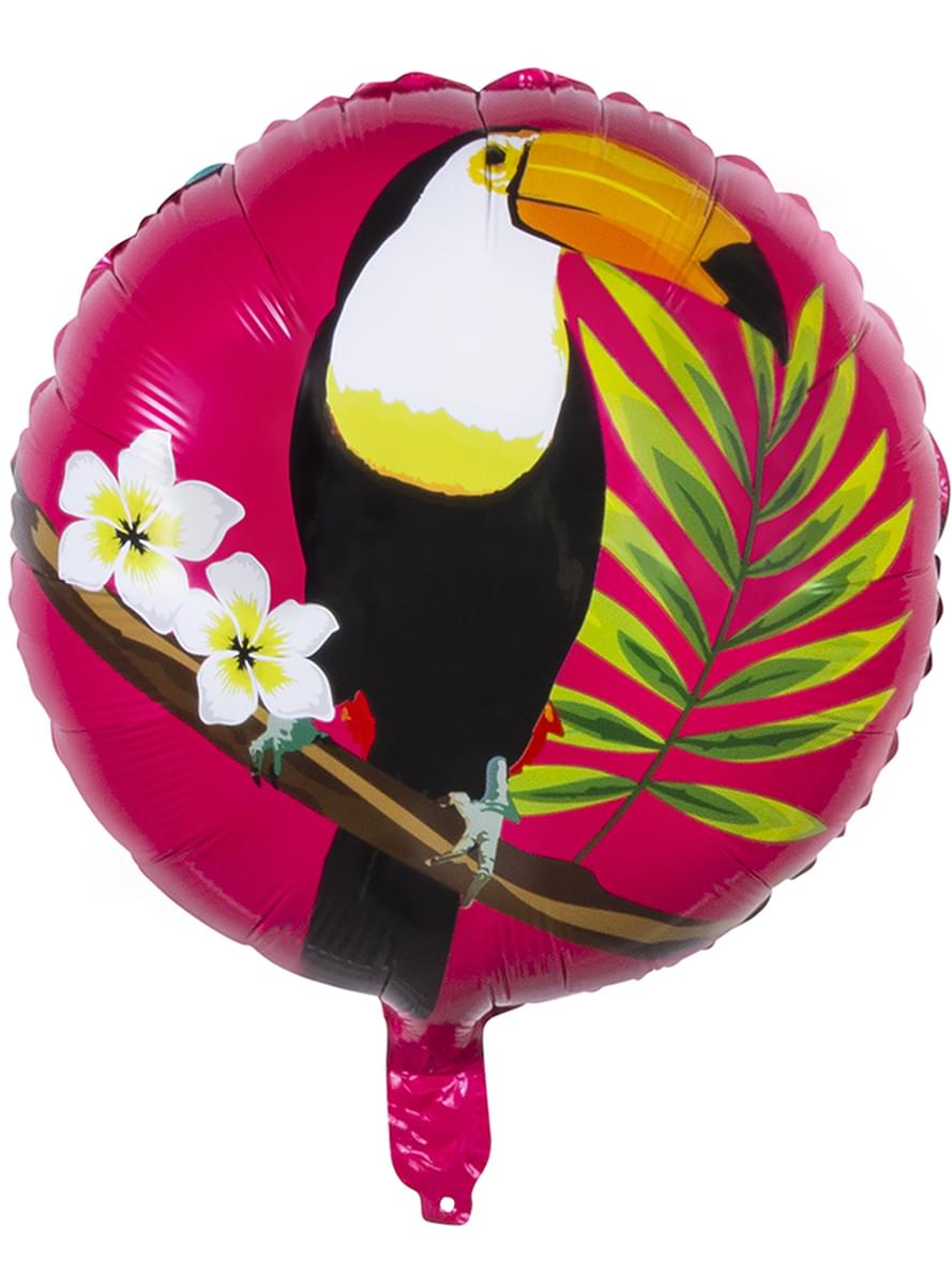Foil balloon with toucan two colors (45 cm) - Toucan Party