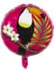Ballon aluminium toucan deux couleurs (45 cm) - Toucan Party