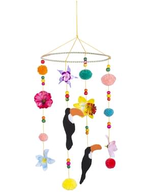 Toucan and flower hanging decoration - Toucan Party