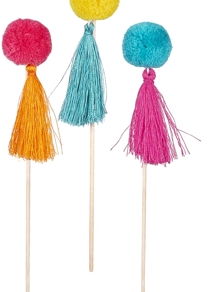 6 agitadores com esponjas - Lovely Llama