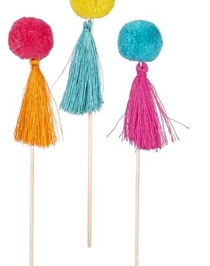 6 stirrers with tassels - Lovely Llama