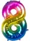 Foil balloon 8 multicolor 86 cm