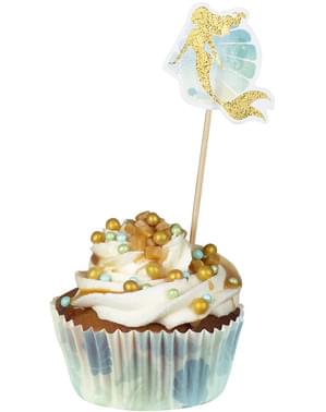 50 formas para cupcakes com cavalos marinhos - Mermaid Collection