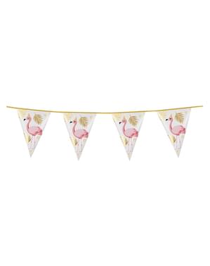 Folie slinger met flamingos - Flamingo Party