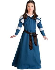 Mittelalterliches Edora Kostüm für Mädchen
