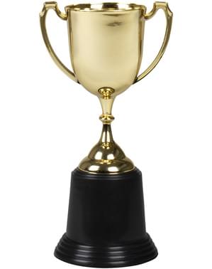 Cupvormige trofee in goud