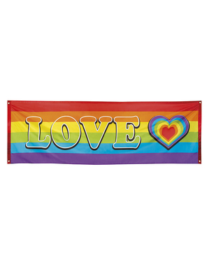 Bandiera arcobaleno Love