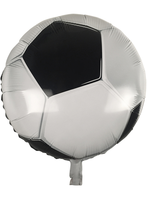 Foil balloon shaped like a soccer ball (45 cm)