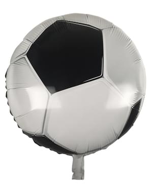 Folieballon formet som en fodbold (45 cm)