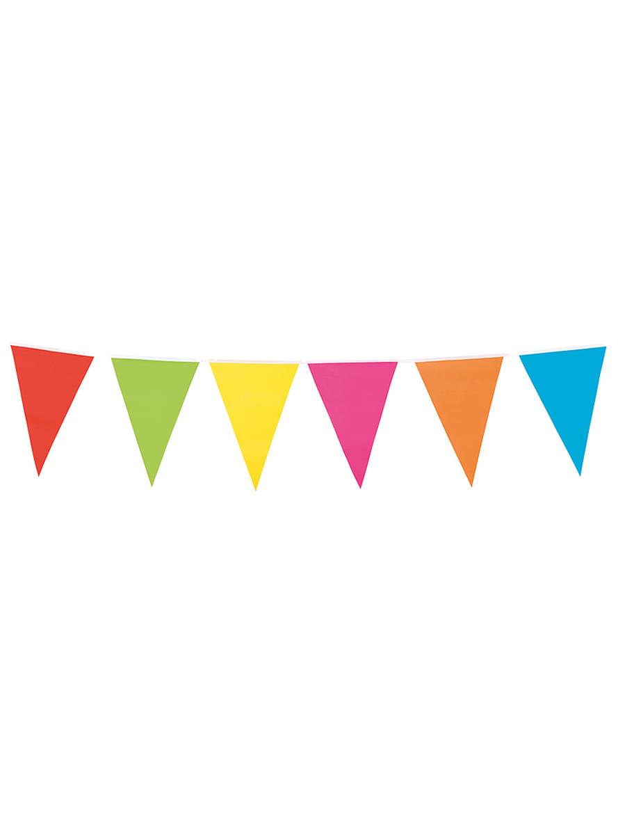 Multicolored bunting garland (3 m)