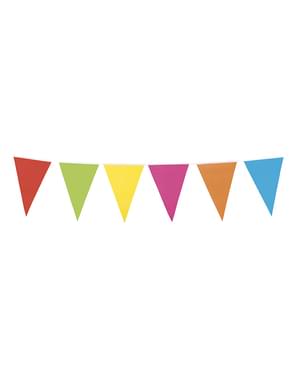 Multicolored bunting garland (10 m)