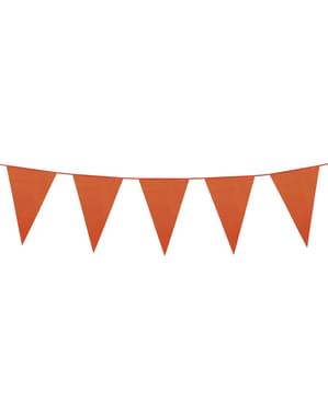 Bunting garland in orange (10 m)