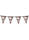 Bunting garland with skeletons and flowers