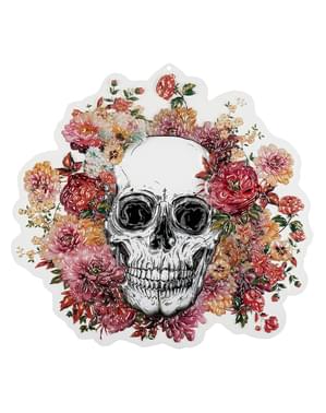 Decorazione da appendere scheletro con fiori