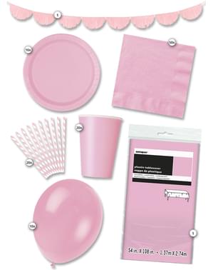 Pink Party Kit for 16 People