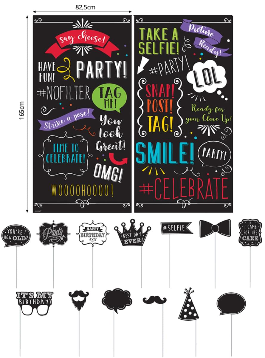 Photocall Birthday party kit 