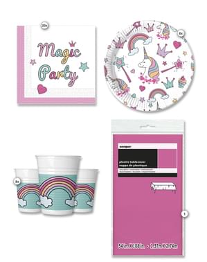 Magic Einhorn Party Kit für 8 Personen