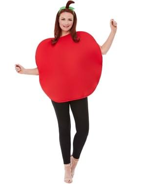 Disfraz de manzana roja para adulto