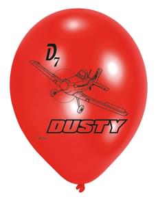 6 ballons en latex Planes