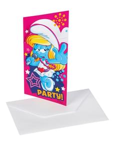 Invitations Schtroumpfette