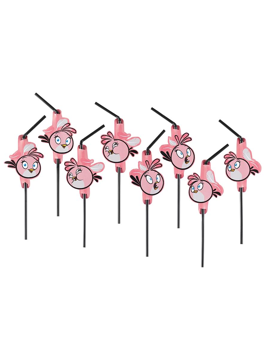 8 Stella Angry Birds Straws