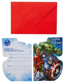 Set of The Avengers Invitations