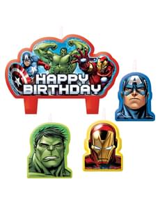Set of 4 The Avengers candles