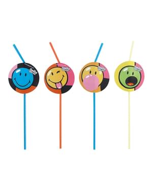 Smiley Comic Sugrör 8-pack