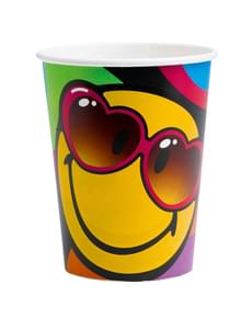 8 gobelets Smiley Express Yourself