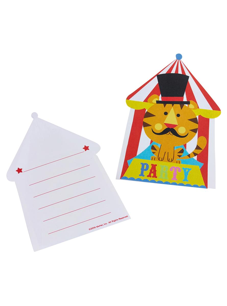 8 Fisher Price Circus Invitations