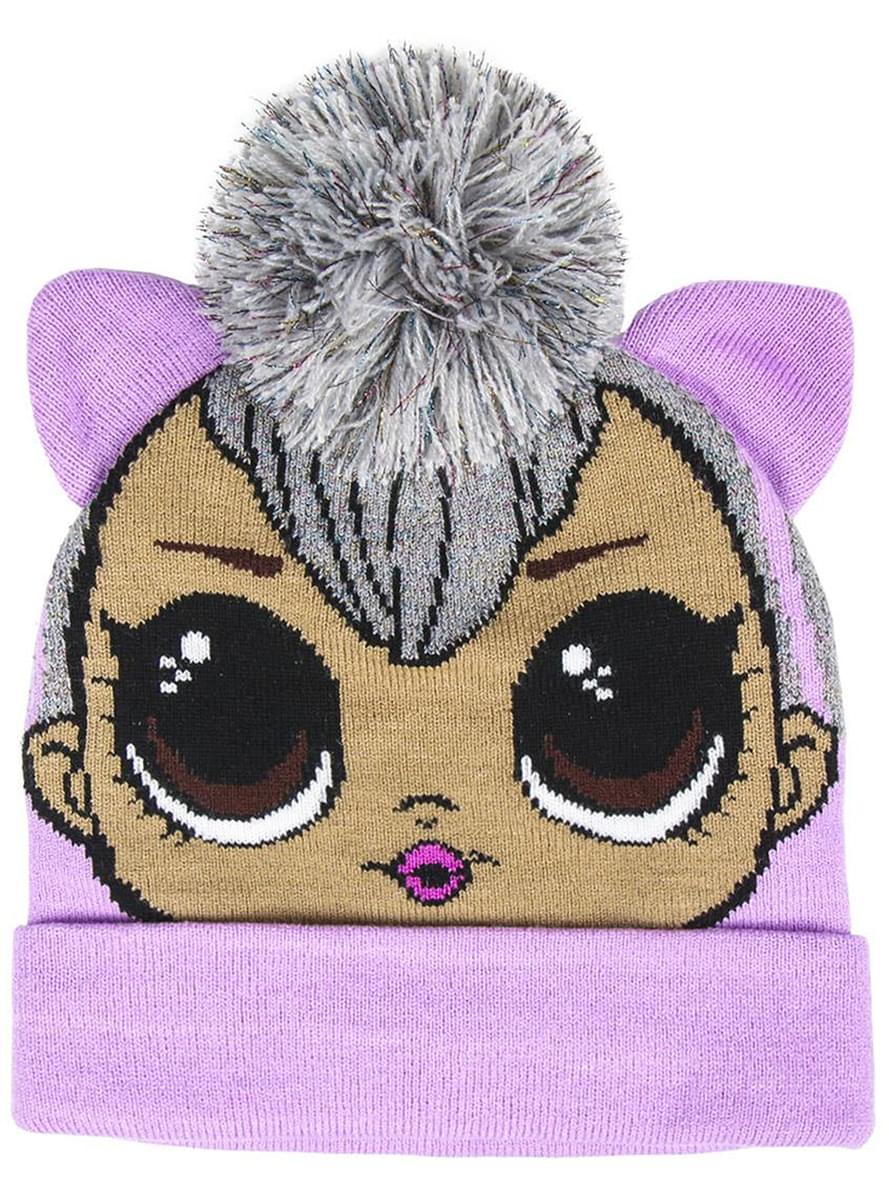 Bonnet LOL Surprise avec pompon fille