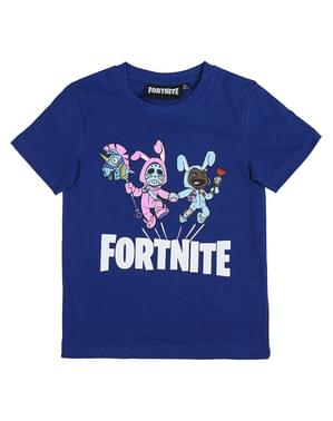 Camiseta Fortnite azul infantil