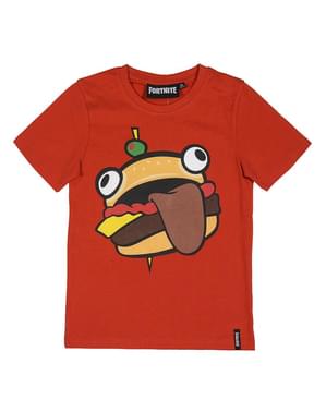 Camiseta Fortnite Hamburguer roja infantil