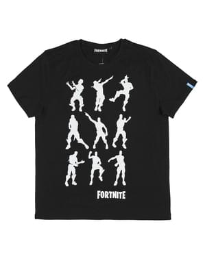 Camiseta Fortnite Dancing negra para adulto