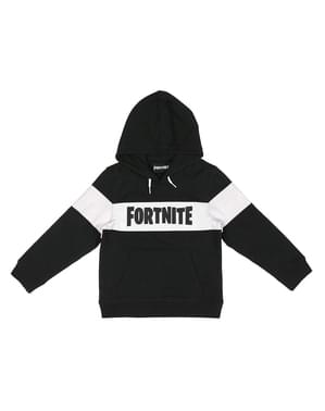 Fortnite collegepusero pojille mustana