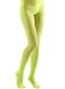 여자의 윤기 나는 라임 그린 스타킹