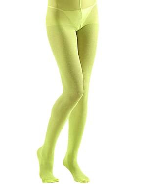 Collants verts avec brillants femme