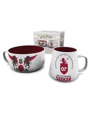 Gryffindor Harry Potter mug and bowl set
