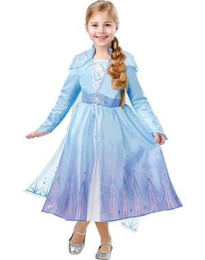 Elza Frozen 2 prabangus kostiumas mergaitei