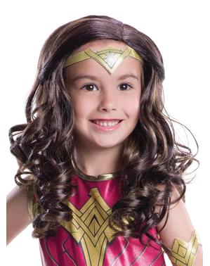 Peluca de Wonder Woman Batman vs Superman para niña