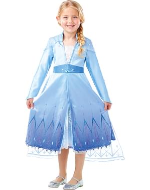 Costum Printesa Elsa Premium pentru fată – Regatul de gheață 2 (Frozen)
