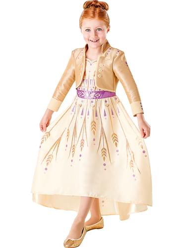 Costume Anna Frozen dorato per bambina - Frozen 2. I più divertenti