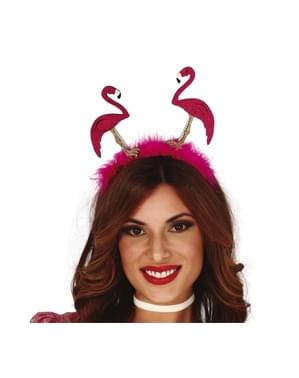 Diadema de flamencos con purpurina